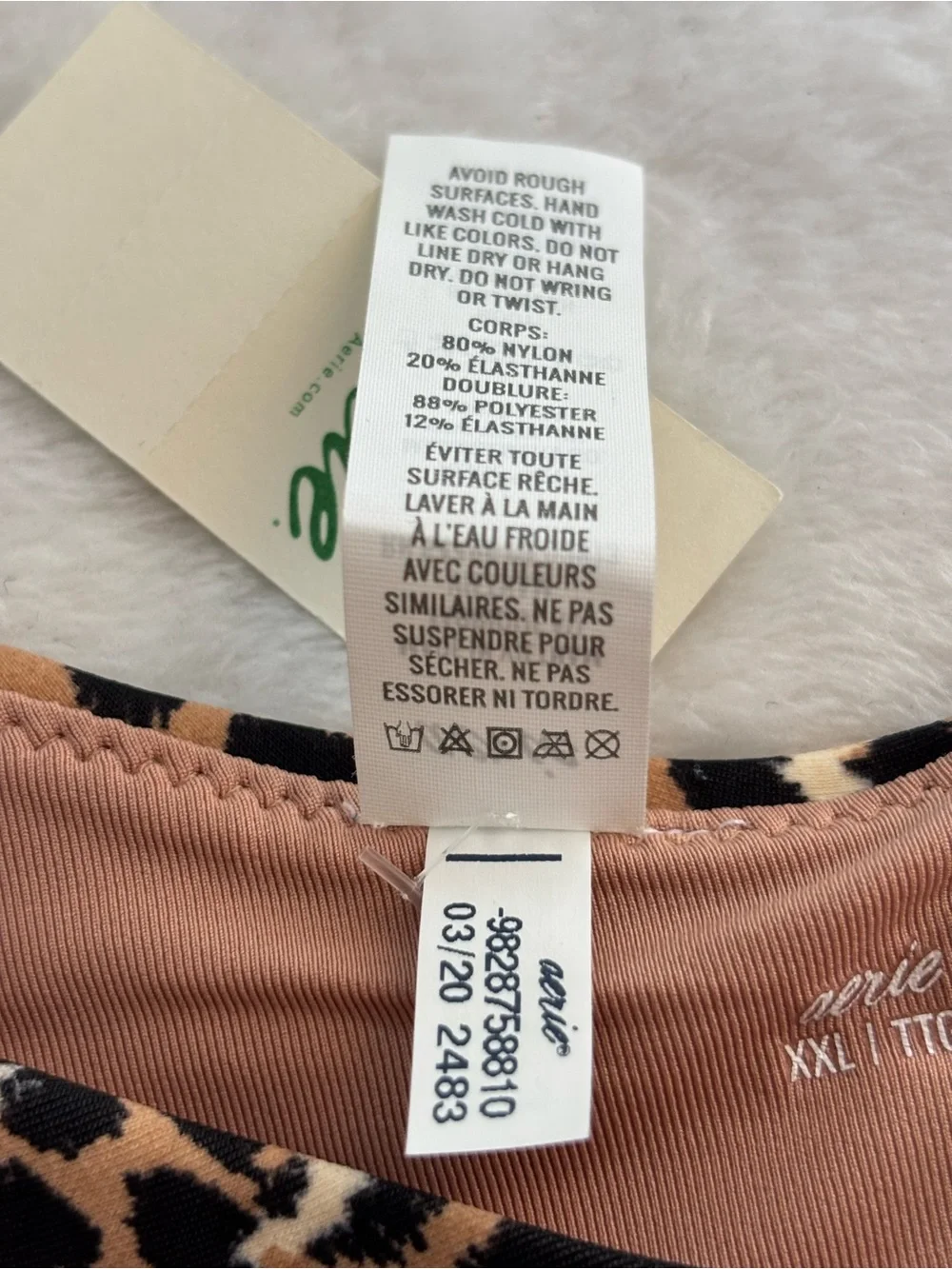 Aerie Cheekier Plus Coquine Bikini Bottom Size XXL Leopard Print